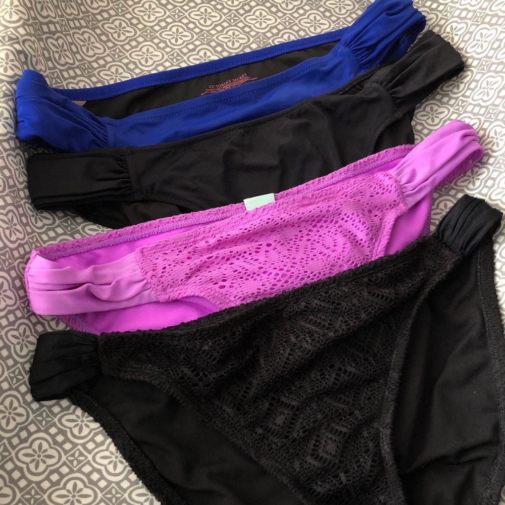 Victoria Secret bundle of 4 bathing suit bottoms!